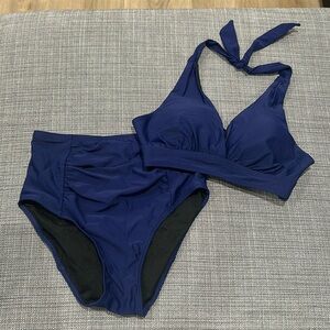 Navy Blue Bikini Set
